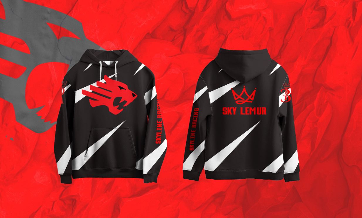 Hoodie Red Shadow